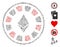 Dash Mosaic Ethereum Casino Roulette Icon