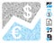 Dash Mosaic Euro and Dollar Finance Icon