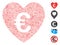 Dash Mosaic Euro Love Heart Icon