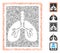 Dash Mosaic Lungs X-Ray Photo Icon