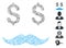 Dash Mosaic Millionaire Mustache Icon