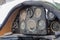 Dashboard of a antique yak plane