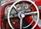 Dashboard of a classic American 50`s car