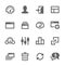 Dashboard icons set.