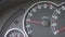 Dashboard instruments showing revs. tachometer with the pointer