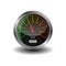 Dashboard speedometer Vector illustration.