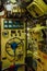 Dashboard, valves and appliances in old decommissioned Russian diesel submarine