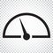 Dashboard vector icon. Level meter speed vector illustration. Si