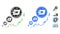 Dashcoin Inflation Chart Composition Icon of Circle Dots