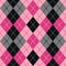 Dashed Argyle in Pink