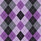 Dashed Argyle in Purple and Black