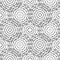 Dashed circles gray abstract background seamless pattern.