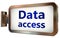 Data Access on billboard background