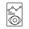 Data analysis, financial business document chart development line icon