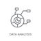 Data analysis linear icon. Modern outline Data analysis logo con