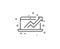 Data Analysis and Statistics line icon. Computer. Vector