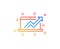 Data Analysis and Statistics line icon. Computer. Vector