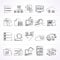 Data and analytics icons