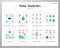 Data analytics icons flat pack