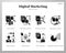 Data analytics icons Solid pack