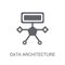 Data architecture icon. Trendy Data architecture logo concept on