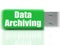 Data Archiving USB drive Shows Files Organization And Transfer