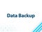 Data Backup Modern Flat Design Blue Abstract Background