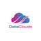 Data Clouds Logo Icon Symbol