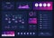 Data dashboard. Modern infographic ui interface, admin panel with graphs, chart and diagrams. Analytical vector report