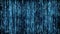 Data digital code blue background