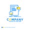 data, document, file, media, website Blue Yellow Business Logo t