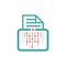 Data encryption icon on tablet pc laptop vector illustration.