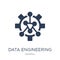 data engineering icon. Trendy flat vector data engineering icon