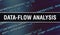 Data-flow analysis concept with Random Parts of Program Code. Data-flow analysis with Programming code abstract technology