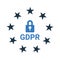 Data, gdpr, privacy icon. Simple editable vector design isolated on a white background