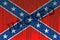 Data Hacked Confederate flag. Confederation flag with binary cod