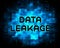 Data Leakage Information Flow Loss 2d Illustration