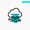 Data, Manage, Technology turquoise highlight circle point Vector icon