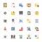 Data Management Flat Icons