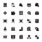 Data Management Glyph Icons