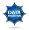 Data Migration magical glassy sunburst blue button