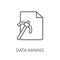 Data Mining linear icon. Modern outline Data Mining logo concept