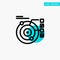 Data, Model, Orbit, Planetary, Solar turquoise highlight circle point Vector icon