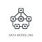 Data modelling icon. Trendy Data modelling logo concept on white