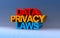 data privacy laws on blue