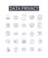 Data privacy line icons collection. Personal security, Information confidentiality, Digital protection, Privacy rights