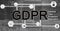 Data protection concept GDPR EU, and safety of using the information of people,Use Internet, E-commerce business, advertising and