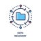 Data Recovery - modern vector line design single icon.