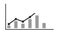 Data report bar graph and line graph chart animated