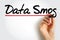 Data Smog - overwhelming amount of data and information obtained through an internet search, text concept background